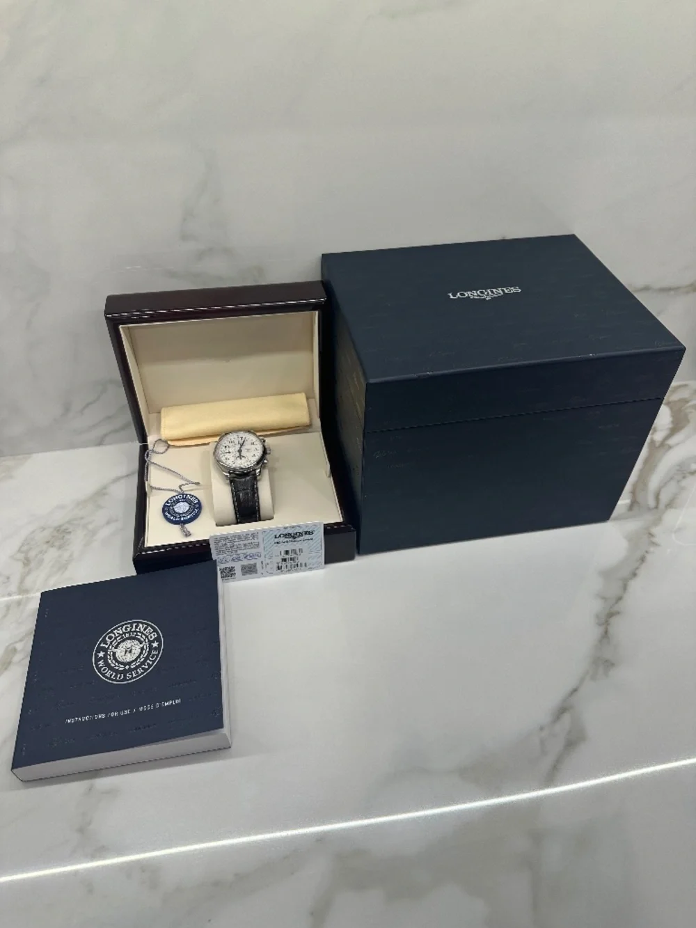 LONGINES Master Collection Chronograph Moonphase Watch - Picture 1 of 5